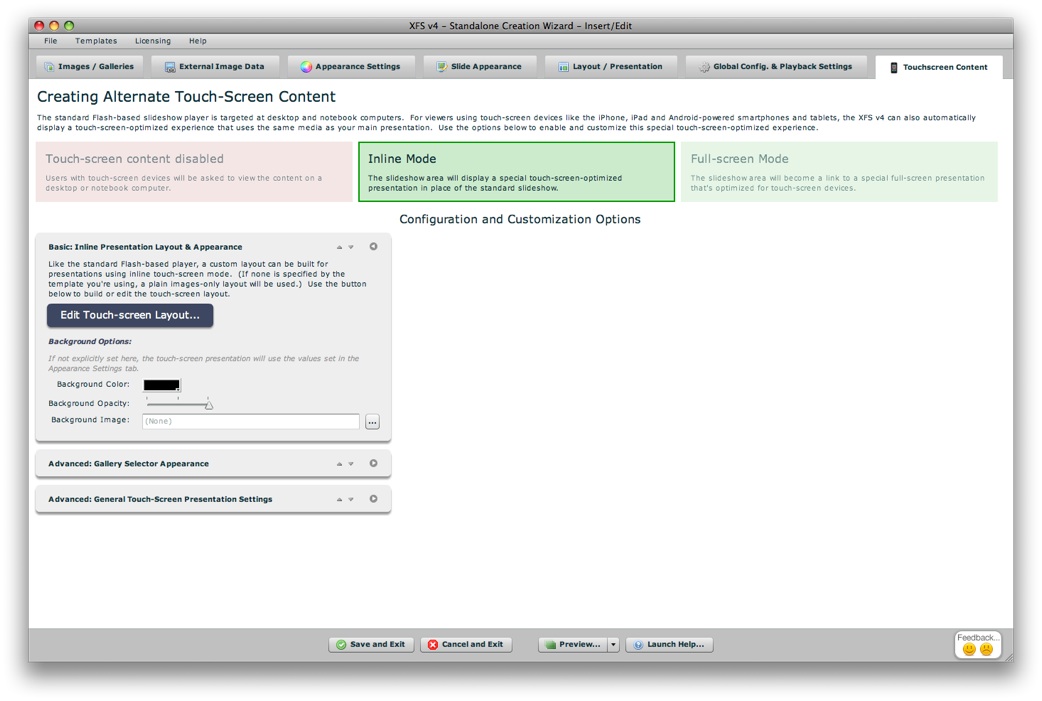 Inline options overview