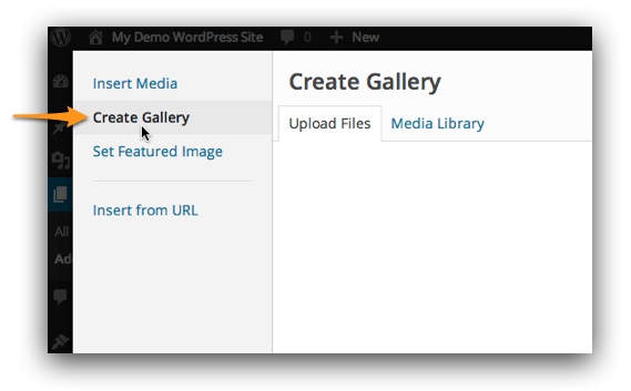 Create Gallery button